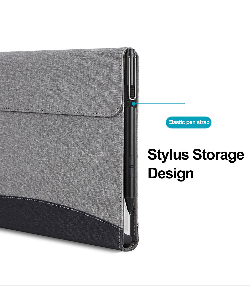 Custom Tailored Fabric Folio Protective Case for Microsoft Surface Go 1/2/3/4 10.5" Multi-Angle Stand,Stylus Loop&Card Pocket