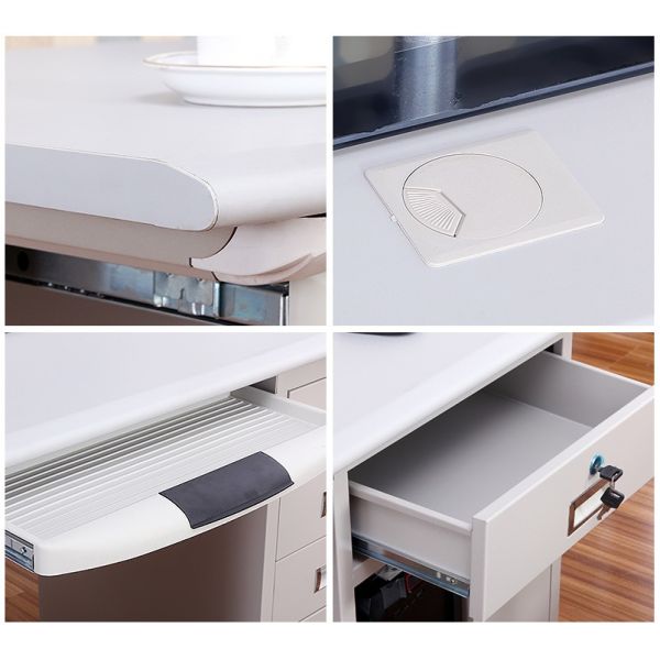 Modular Writing Table Computing Steel Desk Adjustable Office Metal Table Frame Executive Desk Office Computer Table Office Desk