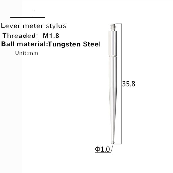 Renishaw M4 3 mm Ruby Ball Stylus Tungsten Carbide Ceramic Stem Ruby Ball Straight Styli for Most Applications
