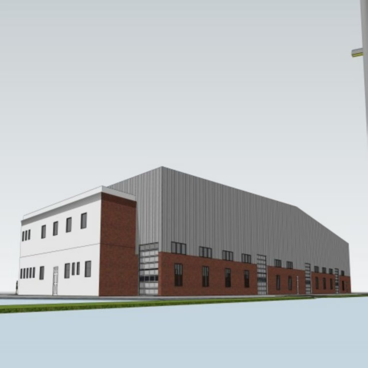 Modern Steel Structure Prefab Workshop & Warehouse Building