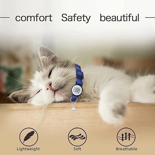 Customized Logo Acceptable Pet Trainer Collar with QR Code Soft Polyester Material