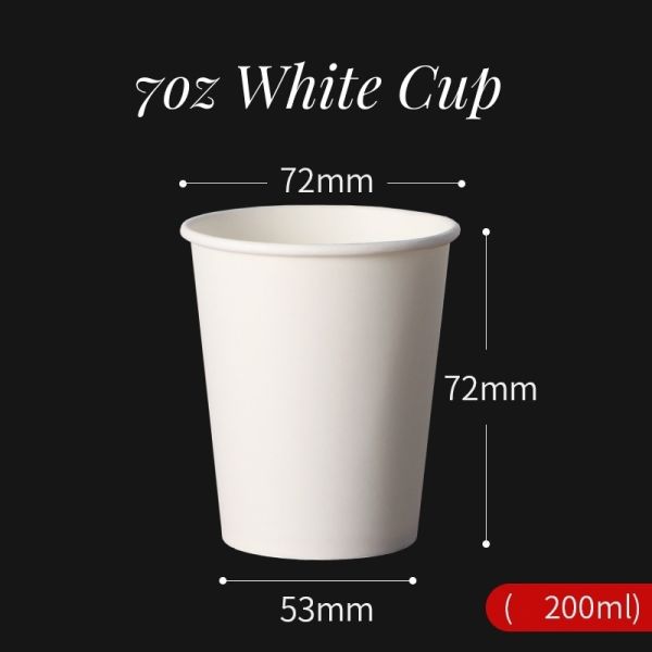 Single-Wall Paper Cup with Customized Logo 100% Biodegradable and Return refunds
