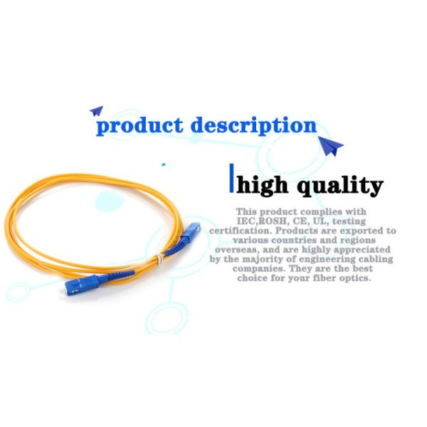 Aramid SC/UPC FTTH Distribution BOX SM 3m Length Optical Network Construction