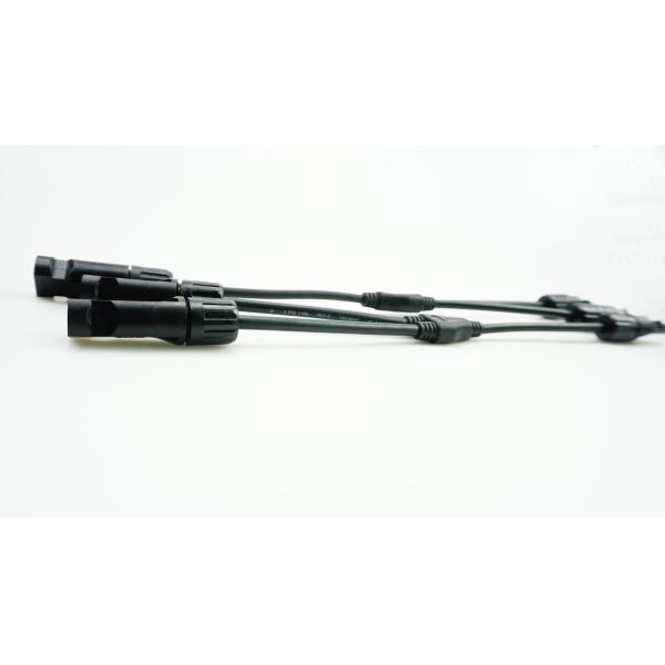 Y Type Solar PV Parallel Branch Splitter Solar Panel Cable Branch Connector