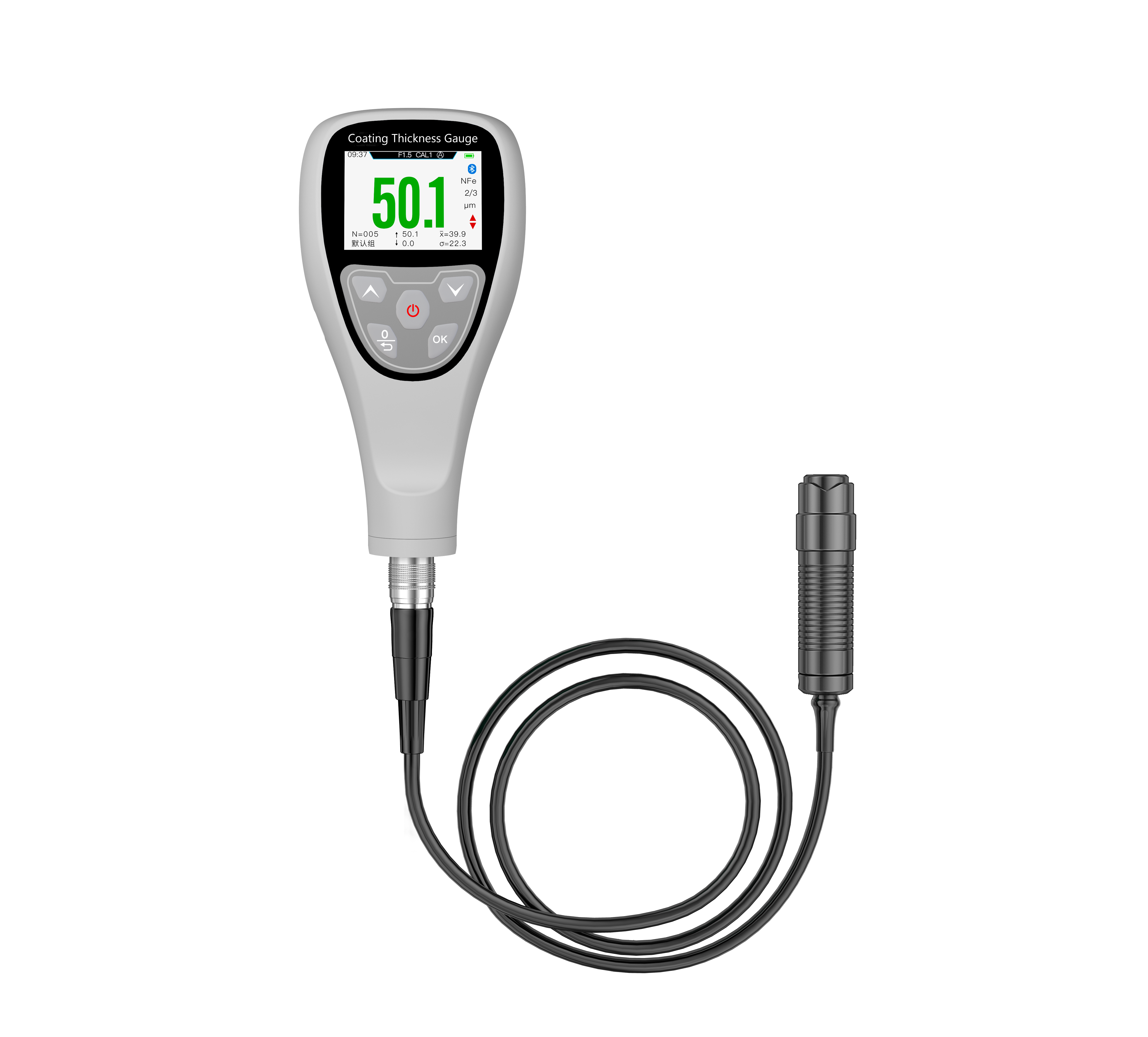HD Screen Coating Thickness Tester High Resolution Plating Thickness Gauge For Car Body And Parts