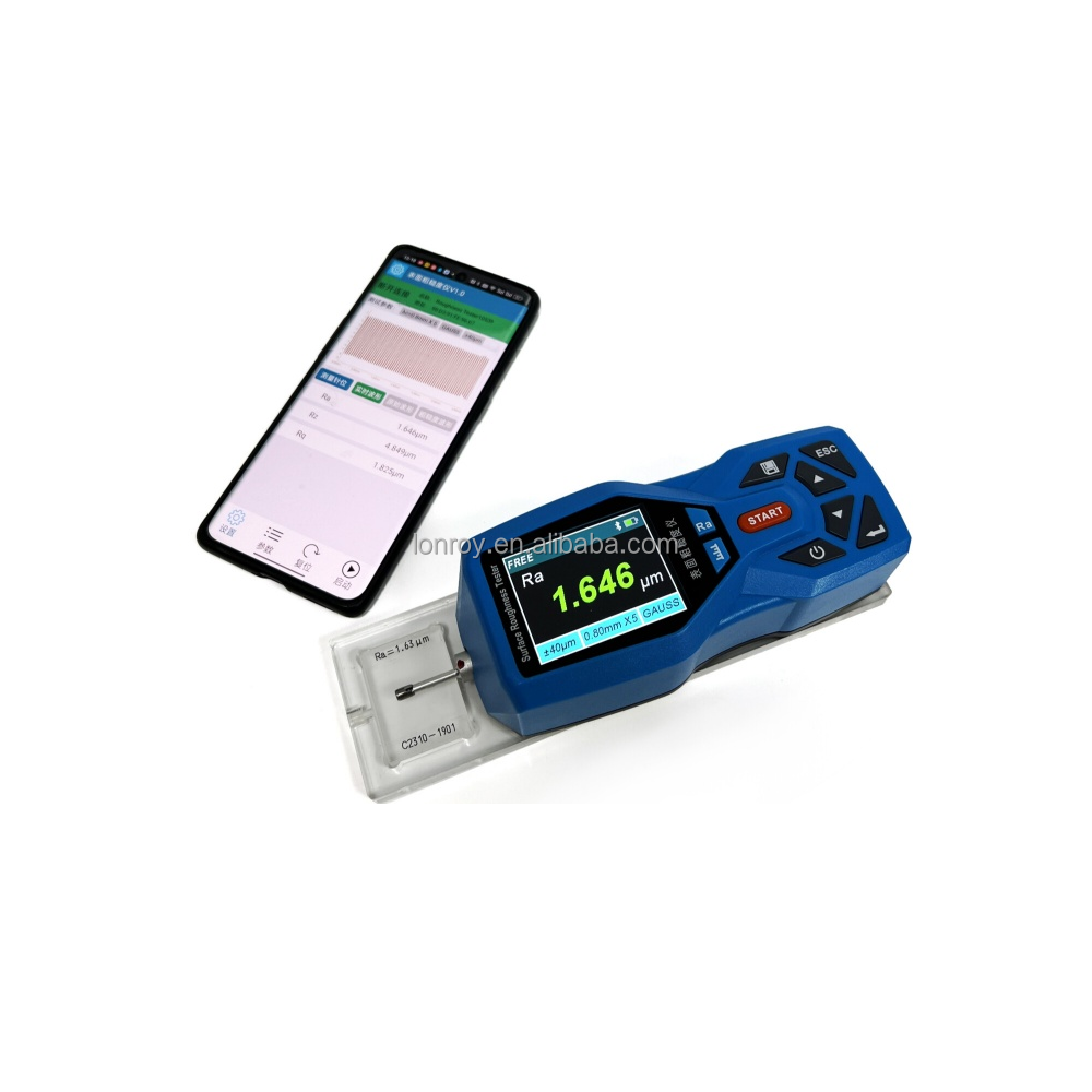 NDT151 Color Screen Roughness Test Machine DSP Chip Bluetooth 18 Parameter Surface Gauge Ink Proofer