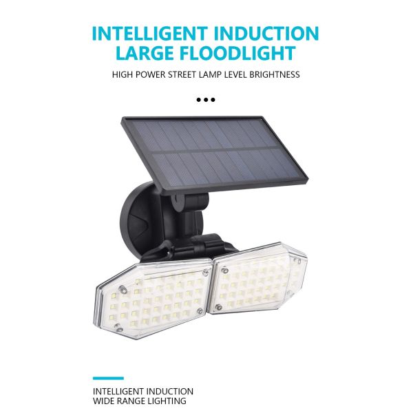 6000-6500K 20W 500LM Pir Motion Sensor Solar Security Spotlight