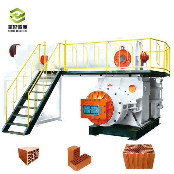 Brick Making Machine Fully Automatic JKY55 Double Stage Vacuum Clay Brick Extruder
