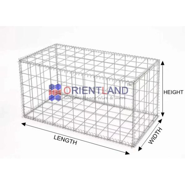 Galvanized Landscaping Wire Welded Gabion Baskets Planter Raised Beds
