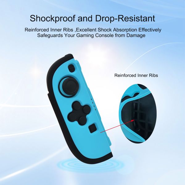 Thickened Texturing Surface Two-Tone Joycon Controller Silicone Handle Case for Nintendo Switch 2