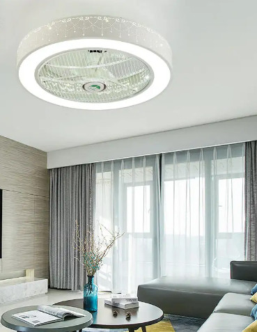 50 Diameter Changeable Bathroom Ceiling Fan With Light Remote Control