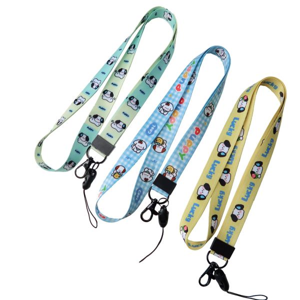 Customized Design Polyester Personalised Lanyards with Silkscreen Printing for Medal Ribbons
