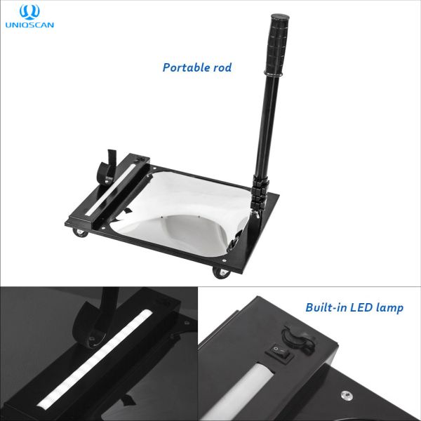 Square 12" Mirror Acrylic Under Vehicle Inspection System