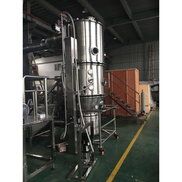 Fluid Bed Dryer 160-240Kg/Batch 0.4-0.6Mpa PLC Control Touch Screen FL-200