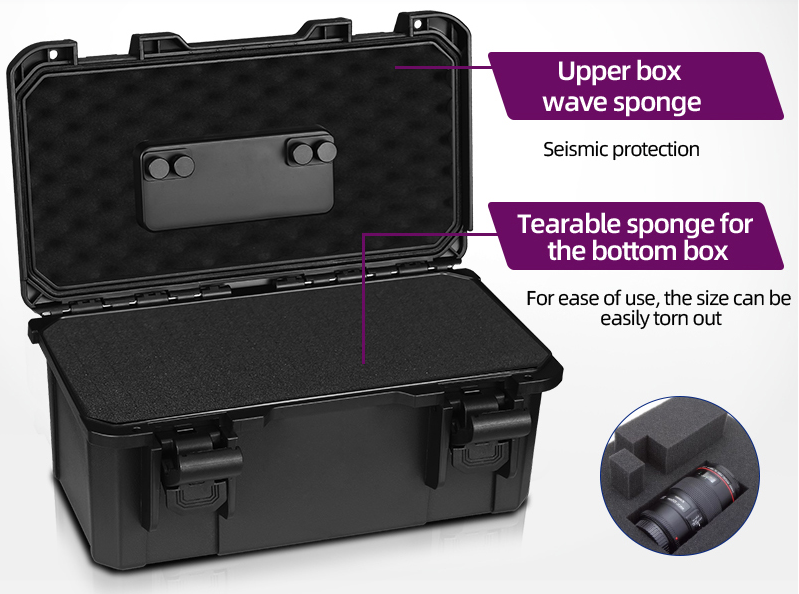 Waterproof Portable Tool Storage Case with Customizable Interior and Shock Resistant Design for Professional Use