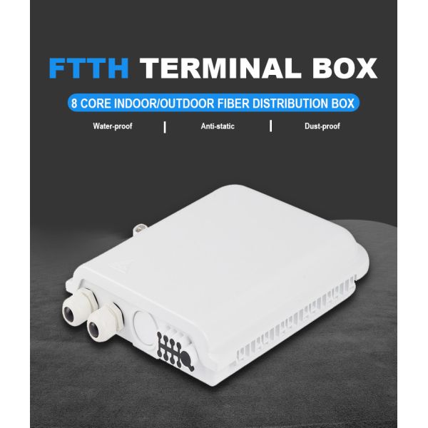 IP66 Waterproof 8 SC 1*8 Splitter FTTH Terminal Box