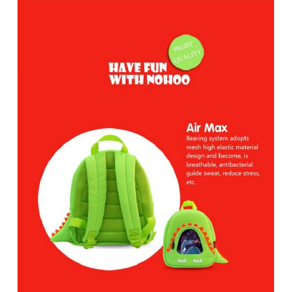 Pretty Mini Children School Backpack Cartoon Character Dinosaur Style