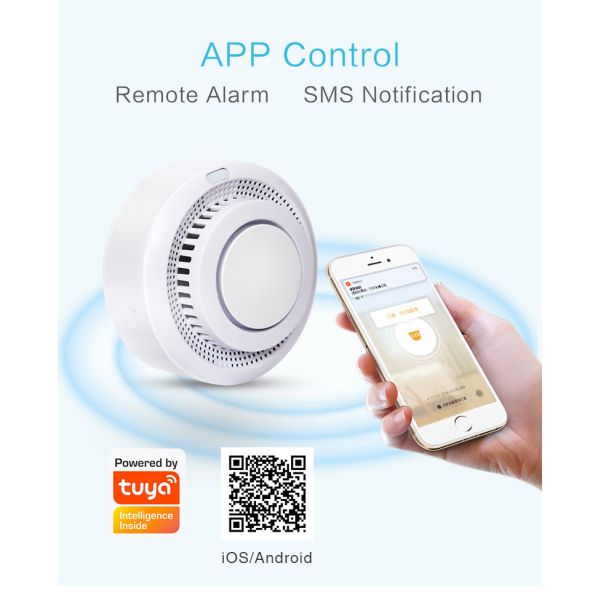 80db/1m 2.4V 160mA Fire Smoke Alarm Sensor For Home Security