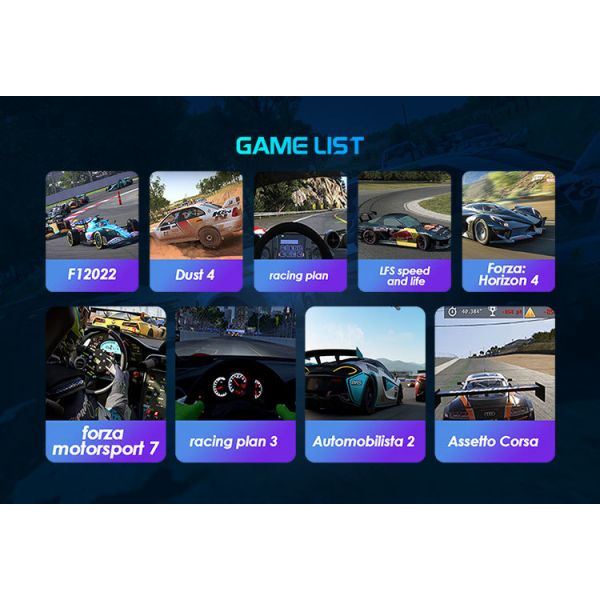 Professional 9D VR Simulator Set Dynamic Motion Drive Racing Cars Simulator
