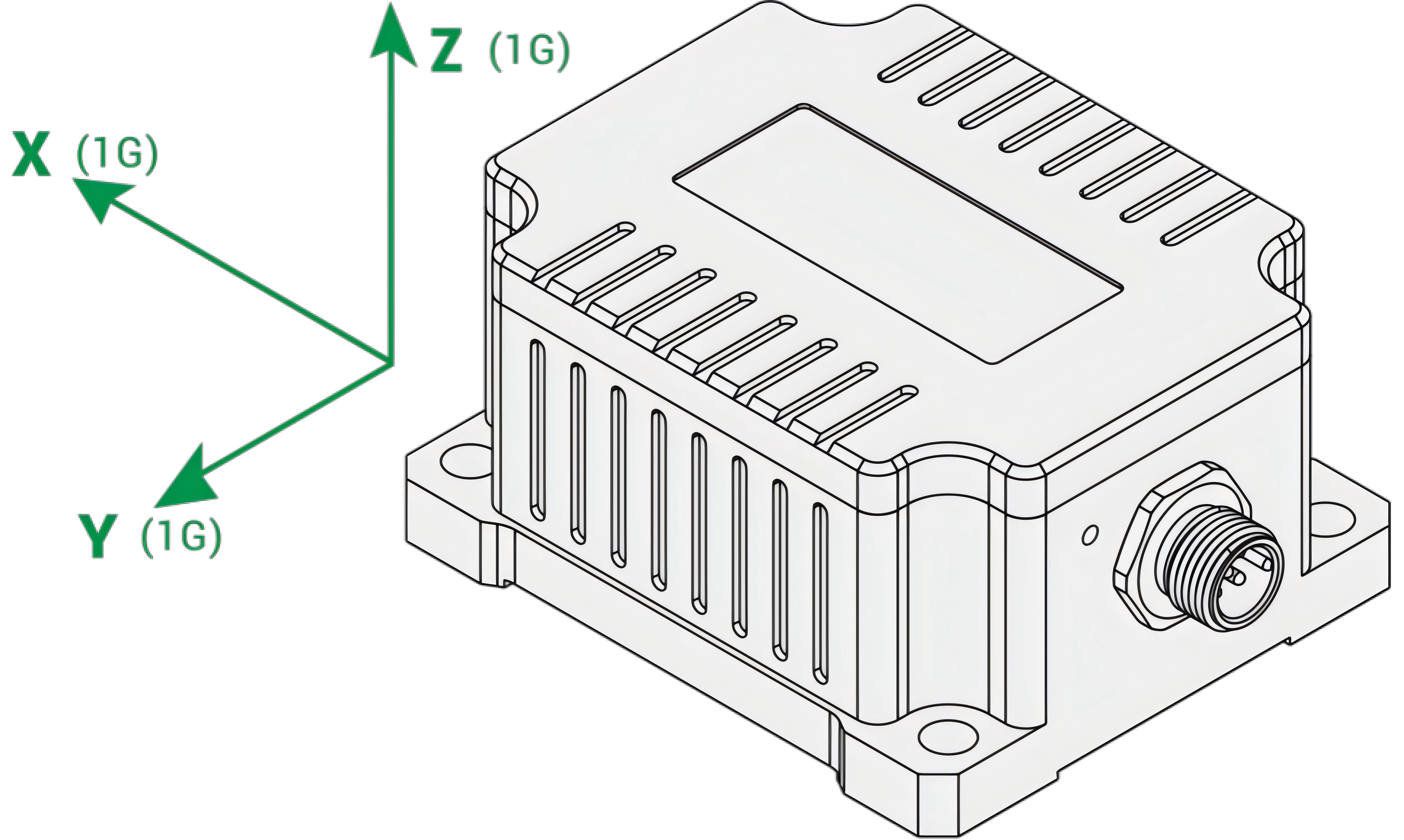 GKP3 Low Frequency Vibration Sensor RS232 / TTL / S485 Output Interface