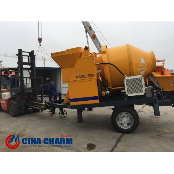 30m3/H Mini Self Loading Pump Jbs30 Concrete Mixer Pump Machine With 400l