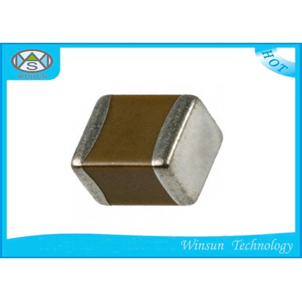 Yellow High Voltage Smd Capacitors High Stability 0805 / 2012 For Digital Modems