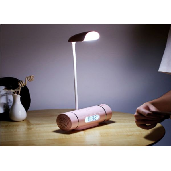 Music Clock Desk Lamp Mini Plug - In Changeable Learning Reading Screen Desk Lamp