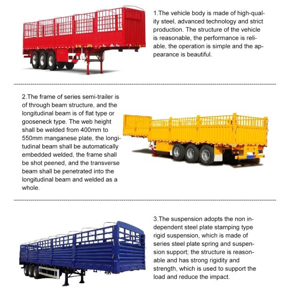 Stake Semi Trailers Customization for Customer Requirements