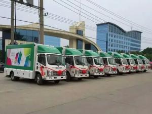 China 85Kw Engine Power SPV Special Purpose Vehicle Digital Billboard Truck Bed Lighting on sale