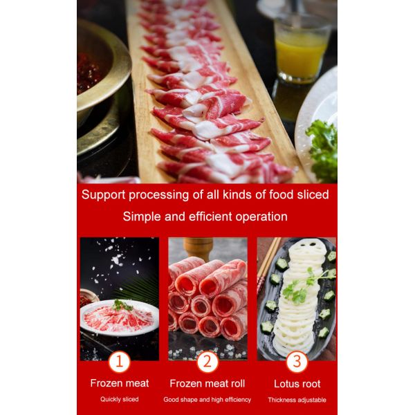 Multifunctional Stainless Steel Fresh Ham Cutting Machine Meat Slicer