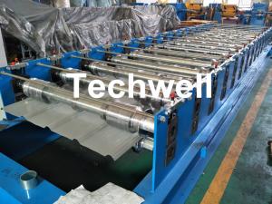Quality 0-15m/min Forming Speed High Precision Color Steel Roof Panel Roll Forming Machine With Chain Driving for sale