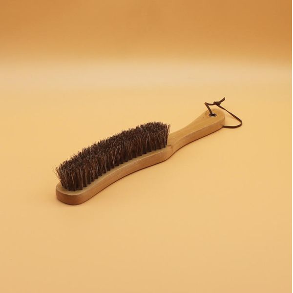 Wooden Handle Horse Hair Bristles Hat Cleaning Brush Household 28*4*3.5cm