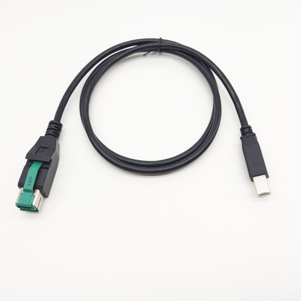 Customized Logo Length 12V 24V PoweredUSB Cable For POS Equipment Printer