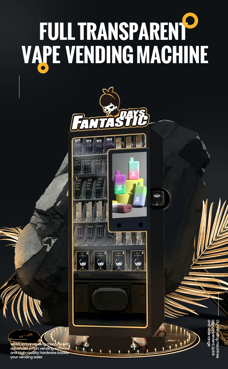 300 Capacity Floor Standing Vending Machine With Full Glass Door