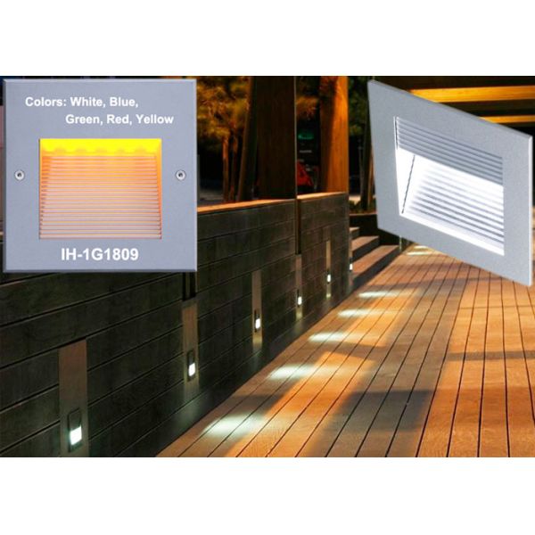 Square Outdoor Recessed LED Wall Lights , LED Brick Wall Lights