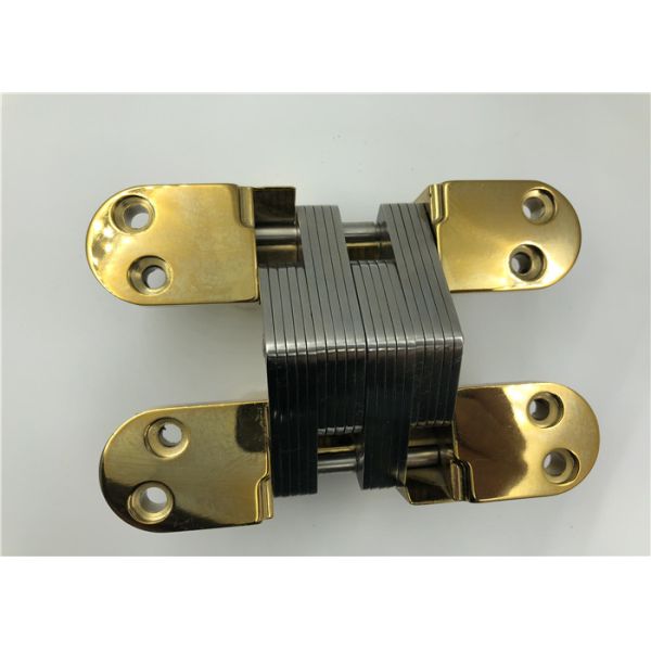 Gold 180 Degree Concealed Hinge / Industrial Concealed Cabinet Hinges