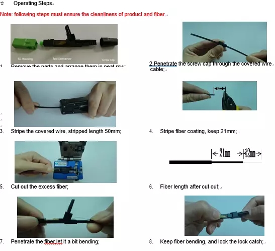 55MM Fiber Optic Connector Assembly