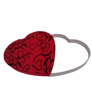 Quality Custom Heart Shaped Cardboard Box Chocolate Gift Box With Silk Cloth for sale