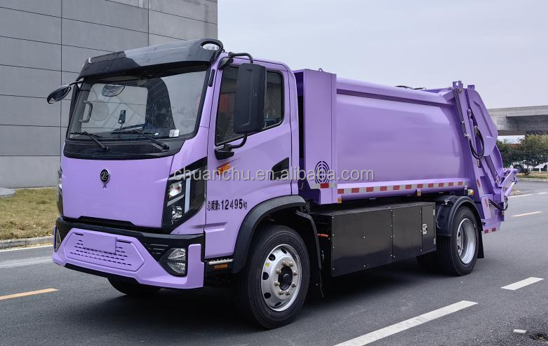 Pure Electric 8-Square Compression Garbage Truck for Environmentally-Friendly Waste Management