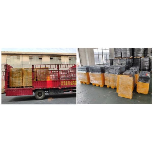 Virgin HDPE Plastic Spill Pallets 2 Drum Spill Containment Platform