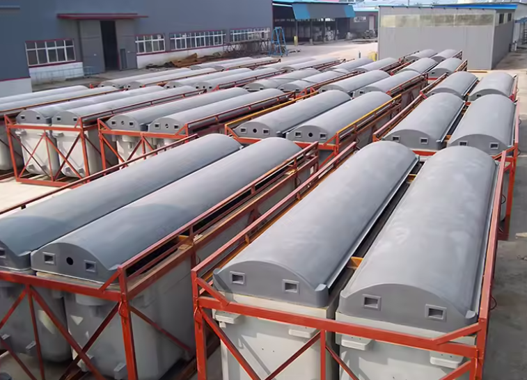 Polymer Concrete GRP FRP Electrolytic Cells Hand Layup / Moulding