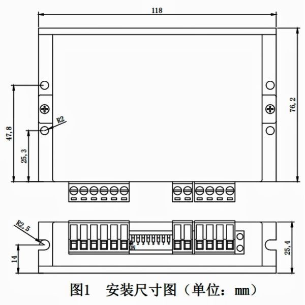 DM556 Stepper Motor Driver with 5.6A Peak Current DC20V-80V Voltage Range and 51200ppr Microstepping for Nema23 Motors