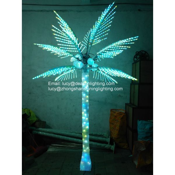 color changing led palm tree light