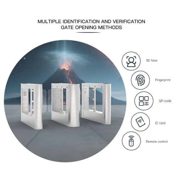 HCW Electronic magnet Control Swing Barrier Turnstile Gate For Access Control