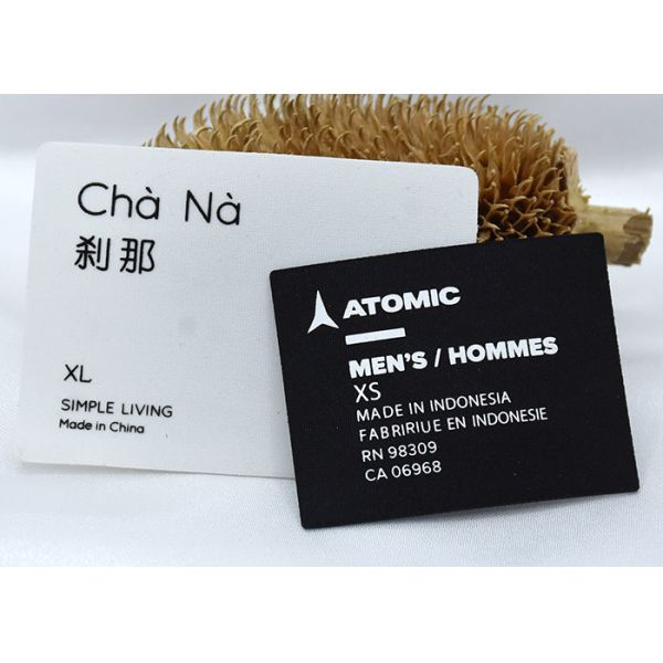 OEKO-TEX 3D Silicone Clothing Labels Flat Screen Printed Patches
