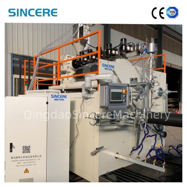 HDPE Double/Hollow/Structural Wall Welding Pipe Extrusion Production Equipment Machine Line