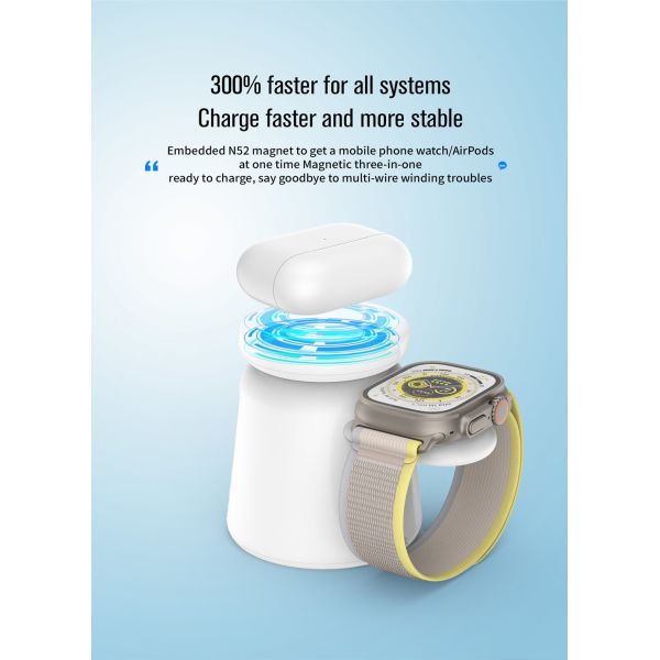 Charging Efficiency ≥75% Multifunction Wireless Charger with Fidget Spinner Light Input 5V/2.1A