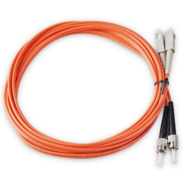 LC ST Patch Cord For Telecom System , Duplex Fiber Optic Cable 2M 3M 5M 15M