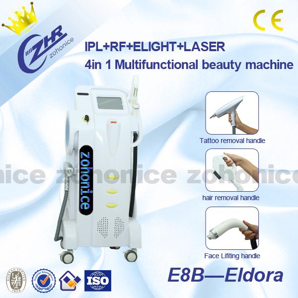 4in1 Multifunction E-light IPL RF Laser System For Hair Removal / Skin Rejuvenation