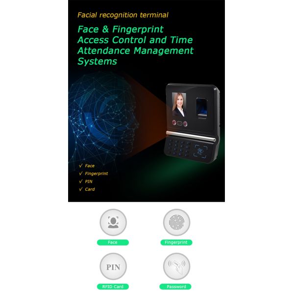 Battery Operated 2.8 inch Face Recognition Attendance Machine